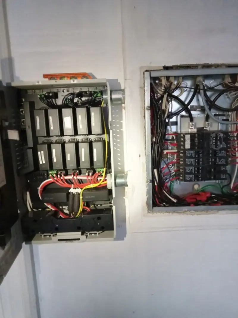Electrical panel upgrade completed for Indoor Lighting Installation in Brightwaters